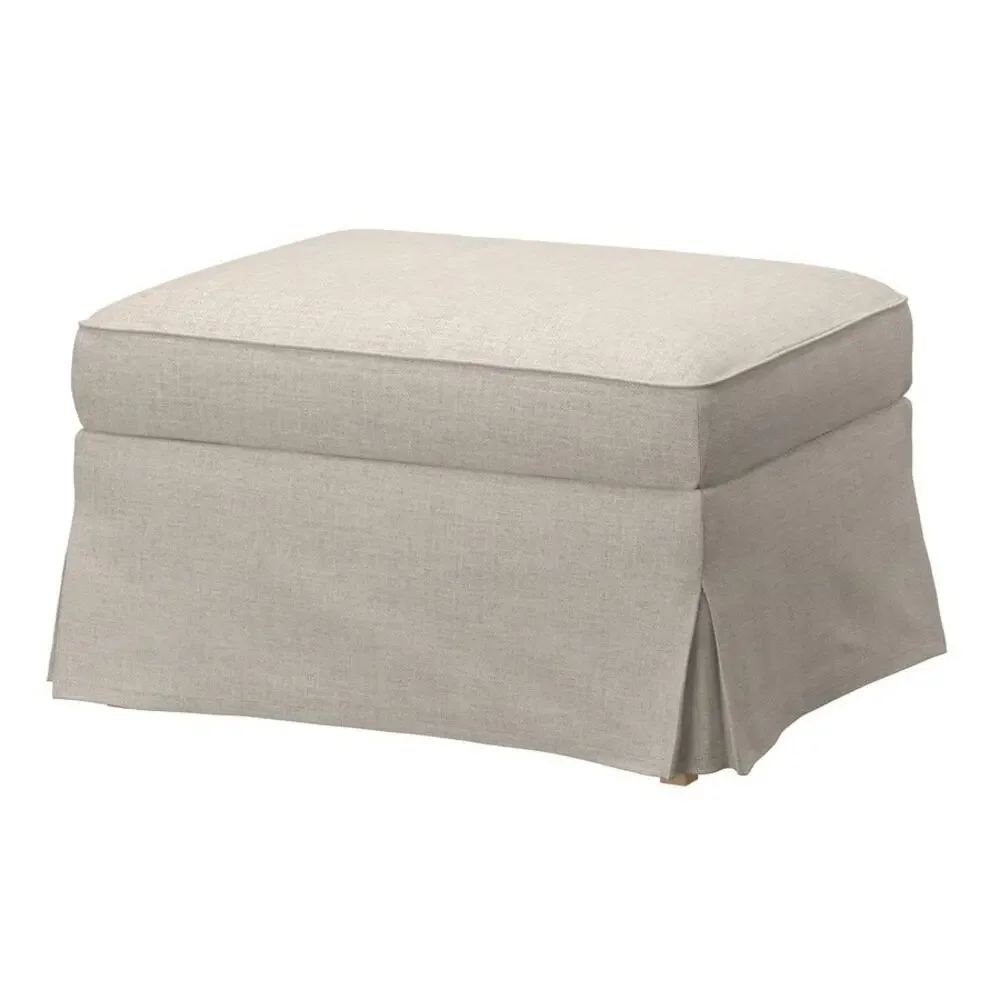 Ikea UPPLAND Cover for ottoman with storage, Kilanda light beige cover only